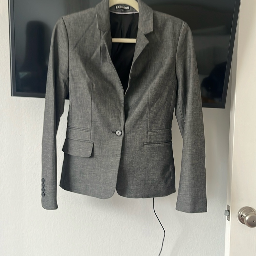 Express Dark Grey Blazer